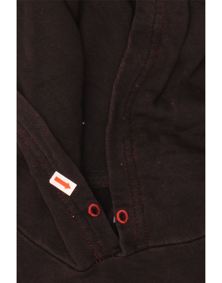 Suéter com capuz gráfico masculino Levi's grande algodão preto