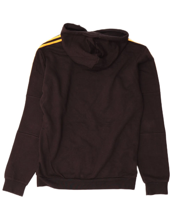 Adidas masculino gráfico moletom com capuz pequeno algodão preto