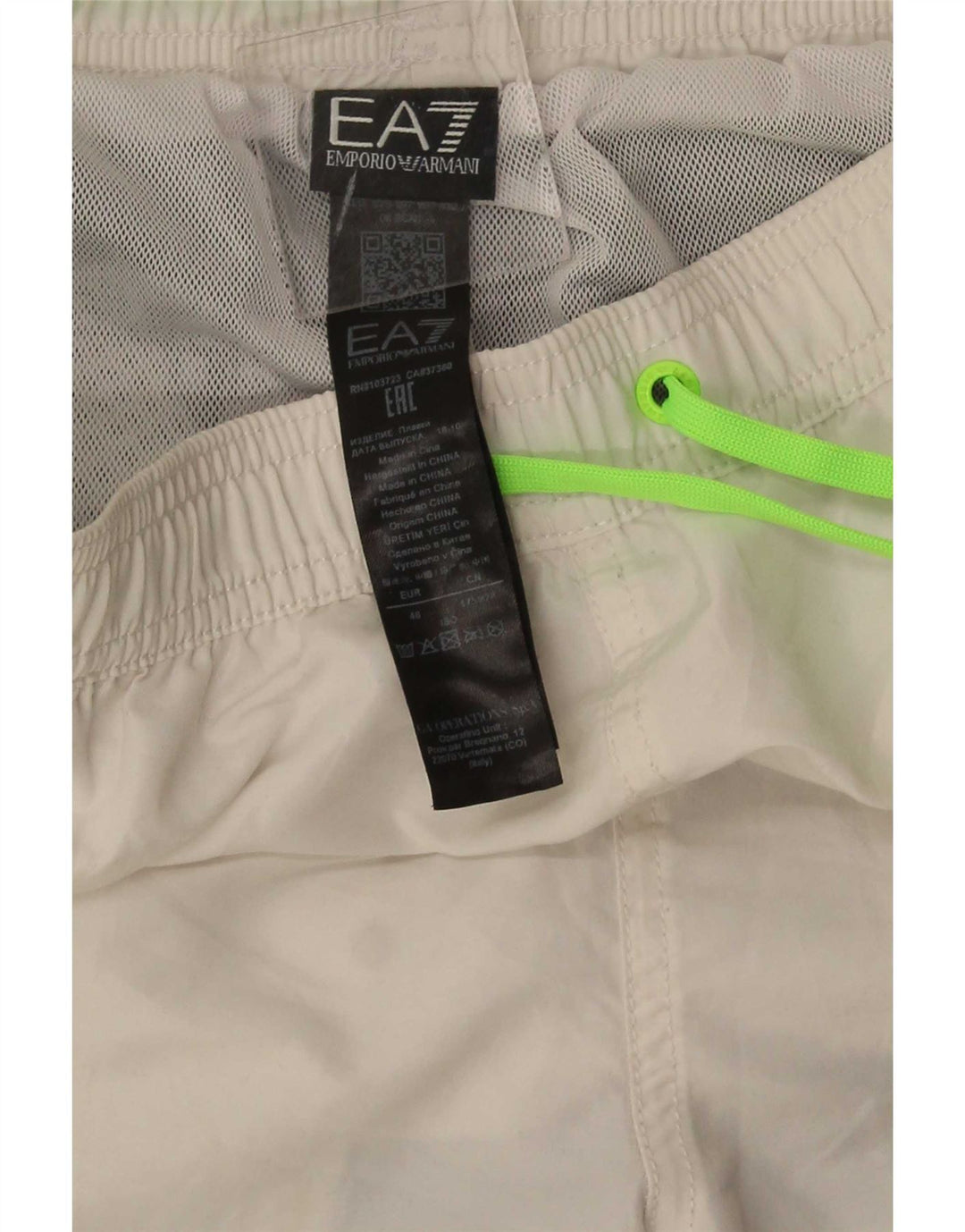 Shorts de natação masculino Emporio Armani EU 48 médio multicolorido Colourblock