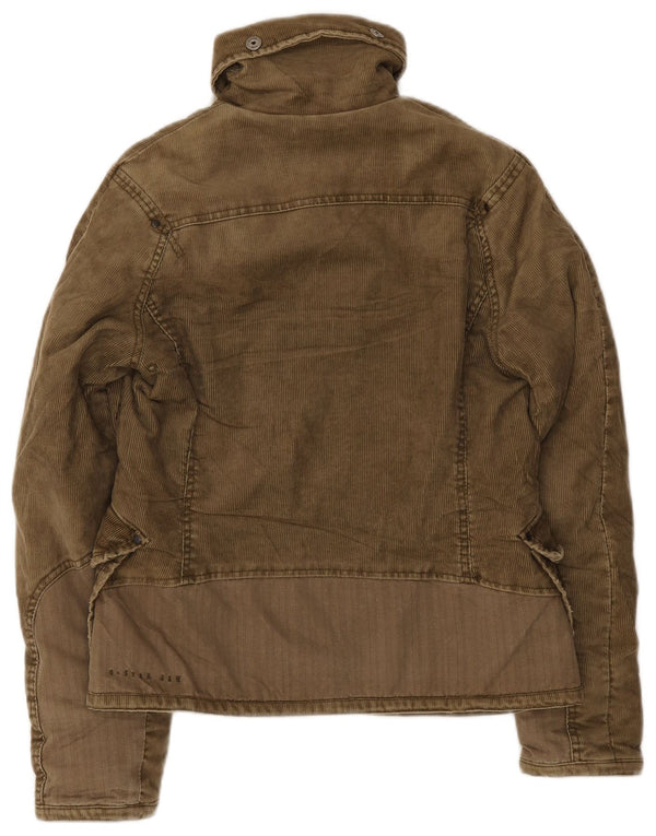 Jaqueta masculina de veludo G-Star UK 36 poliéster cáqui pequeno