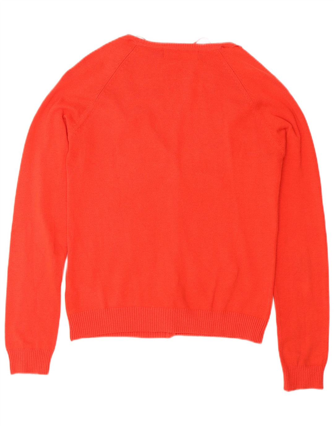 Suéter cardigã feminino Zara Reino Unido 12 algodão vermelho médio