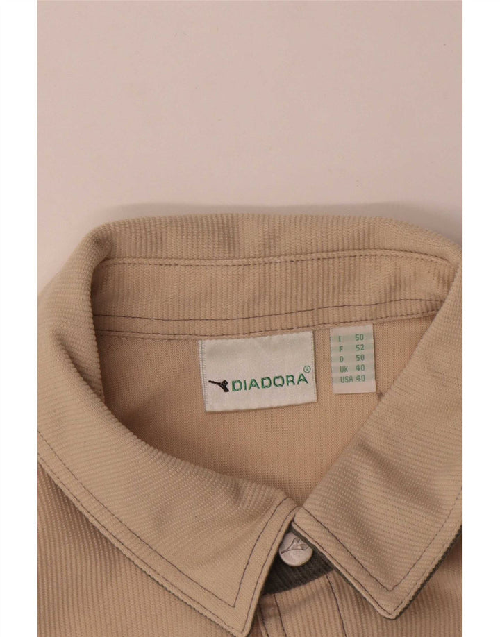 Camisa masculina Diadora UK 40 médio bege