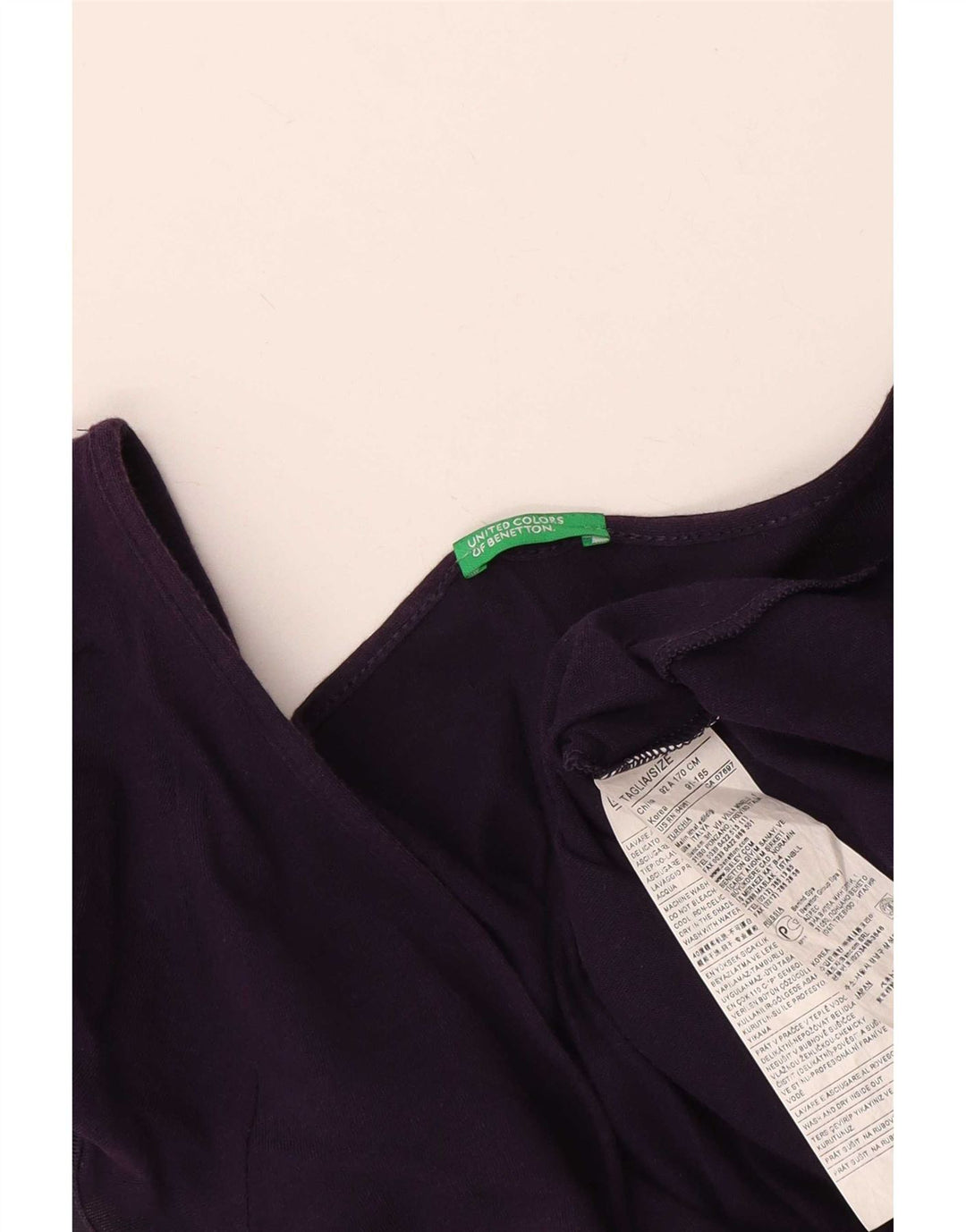 Blusa feminina Benetton UK 14 grande algodão roxo