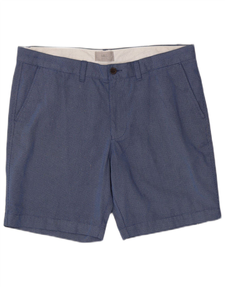 Shorts chino masculino MARKS & SPENCER W36 grande algodão azul