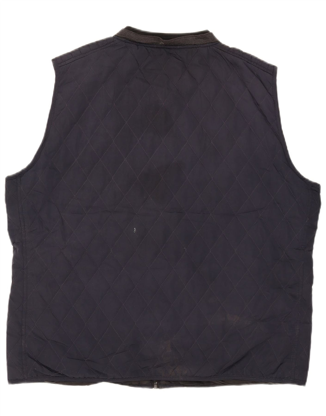 Colete acolchoado masculino Zara UK 44 2XL poliéster azul marinho