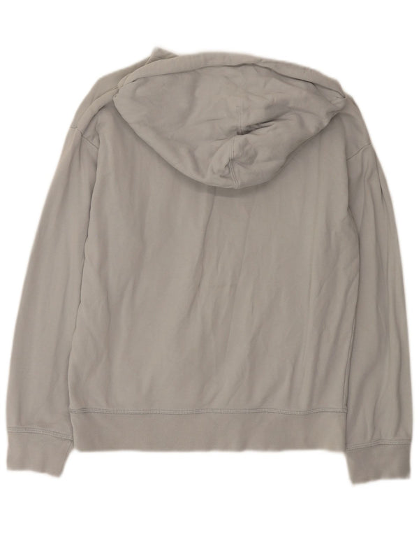 Suéter feminino Levi's com capuz grande e gráfico UK 10 pequeno algodão cinza