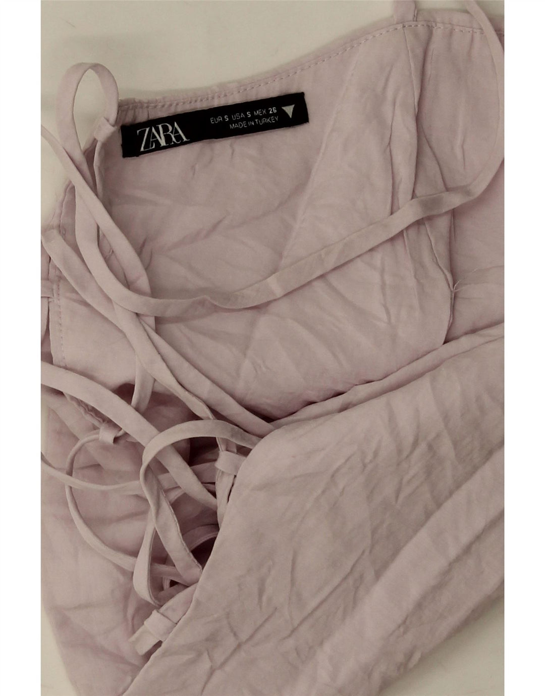 Zara Womens Crop Corset Top UK 8 Pequeno Modal Roxo