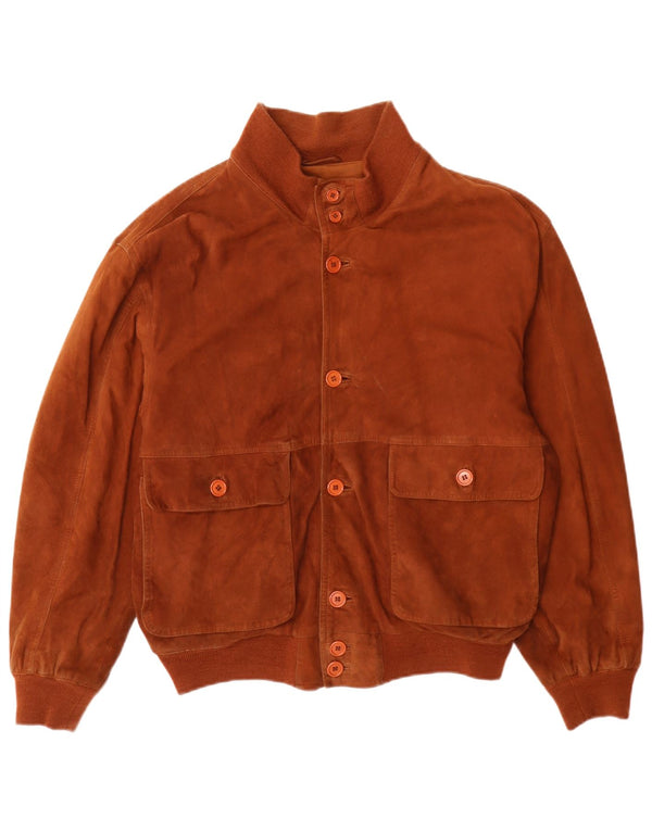 Jaqueta bomber masculina Pelle Moda de camurça IT 48 marrom médio