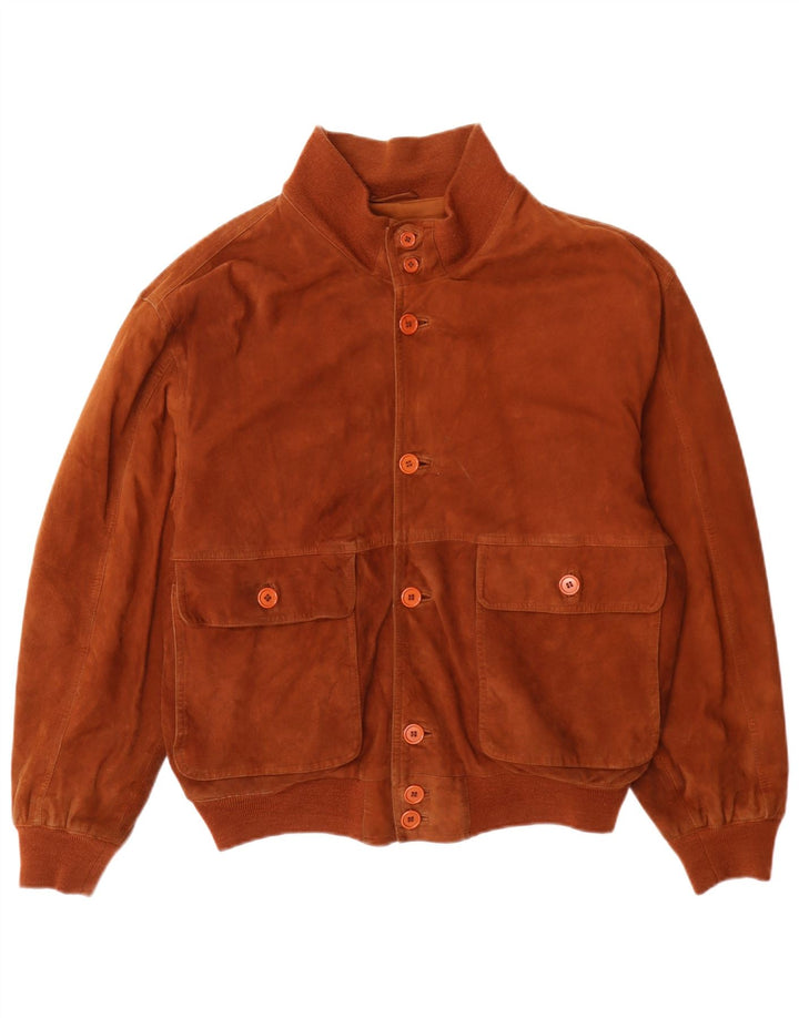Jaqueta bomber masculina Pelle Moda de camurça IT 48 marrom médio