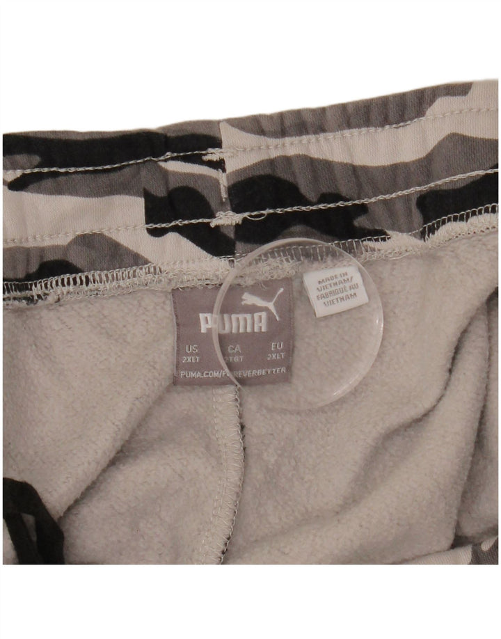 Shorts esportivos gráficos masculinos PUMA 2XL cinza camuflado