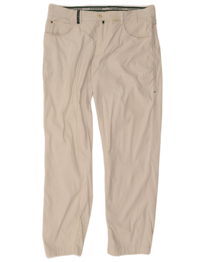 Calça casual reta masculina Chervo W34 L29 bege