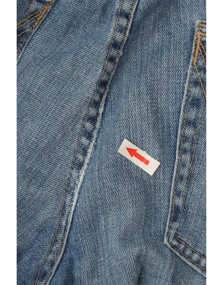 Wrangler Mens Straight Jeans W36 L30 Azul Algodão