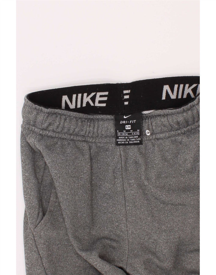 Calça de treino Nike Boys Dri Fit Joggers 5-6 anos cinza médio manchado