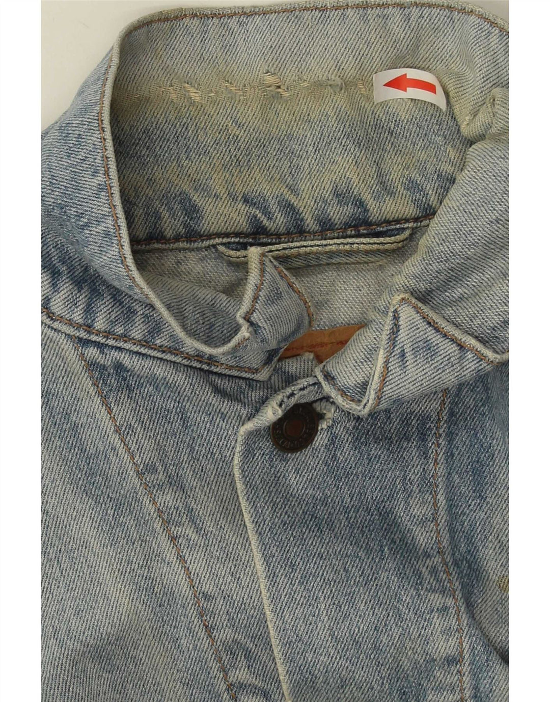Jaqueta jeans masculina Levi's UK 38 algodão azul médio