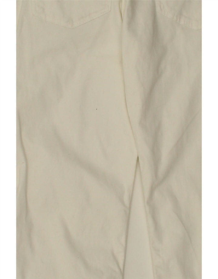 HUGO BOSS Womens Slim Casual Trousers W32 L34 White Cotton Vintage Hugo Boss and Second-Hand Hugo Boss from Messina Hembry 