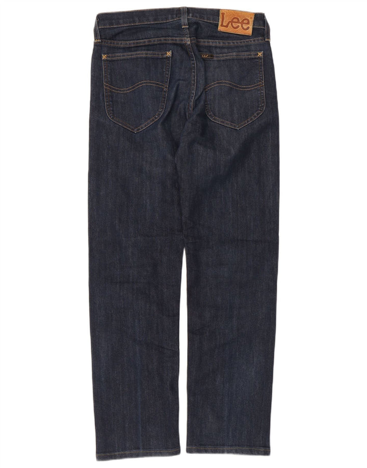 Jeans retos femininos Lee W30 L28 azul marinho