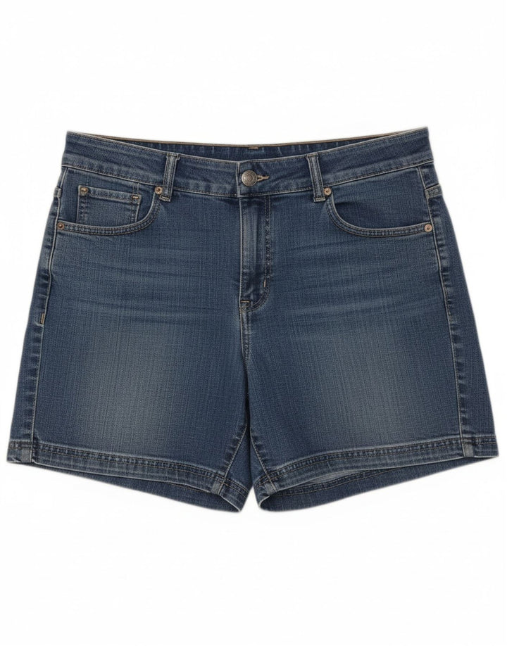 Shorts jeans stretch feminino LEE EUA 10 grande W30 algodão azul