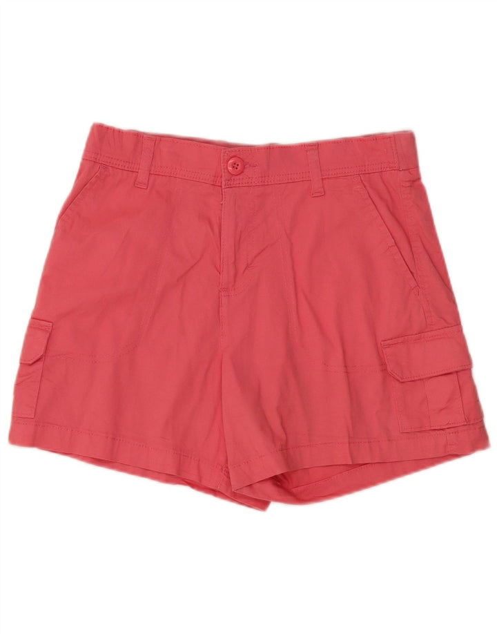 Shorts cargo feminino Lee US 8 médio W28 algodão rosa