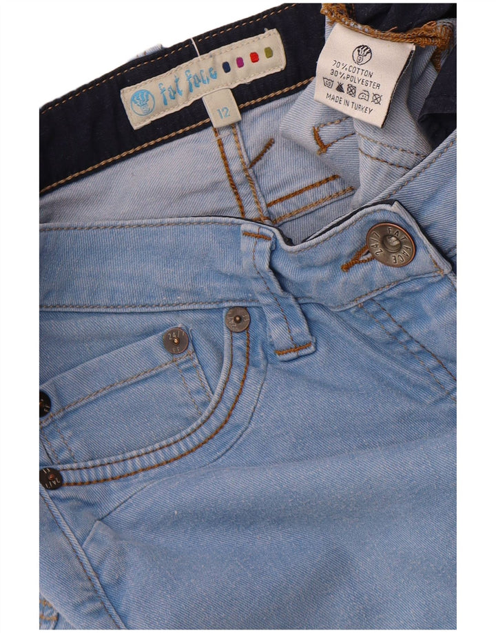 Calça jeans feminina FAT FACE UK 12 médio W30 L23 algodão azul