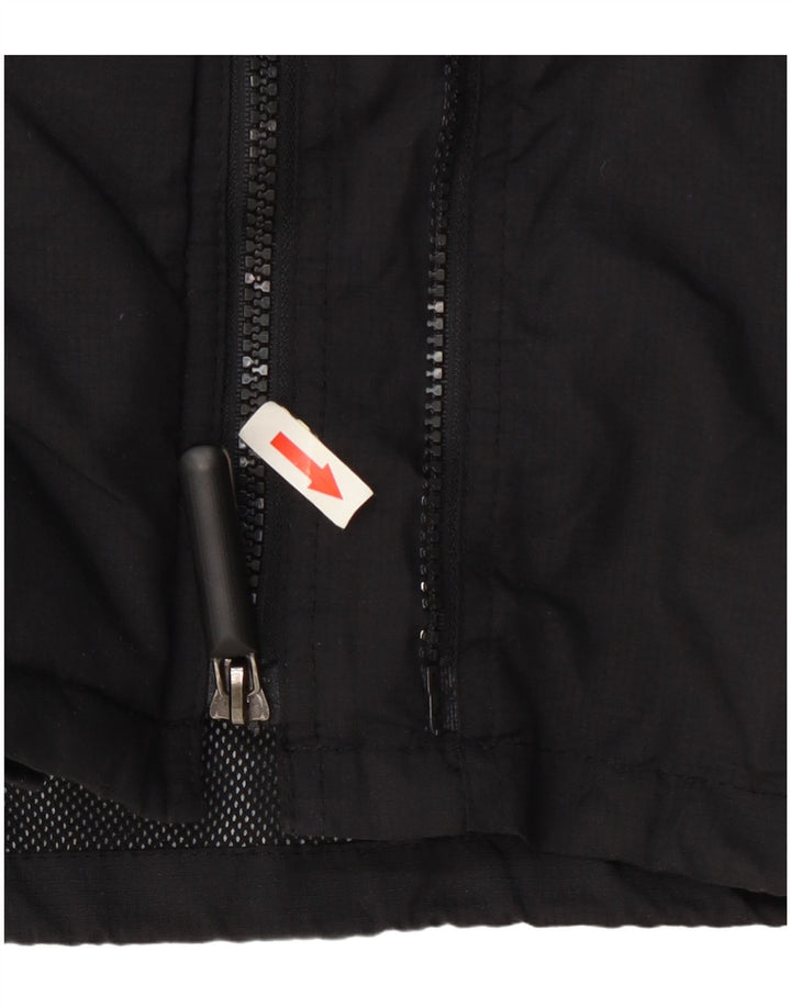 Jaqueta de chuva feminina Superdry UK 20 2XL preto nylon