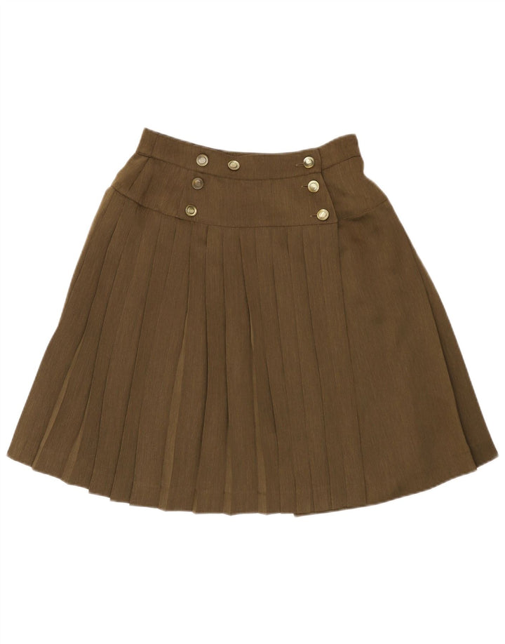 Saia plissada feminina Max Mara W25 XS cáqui
