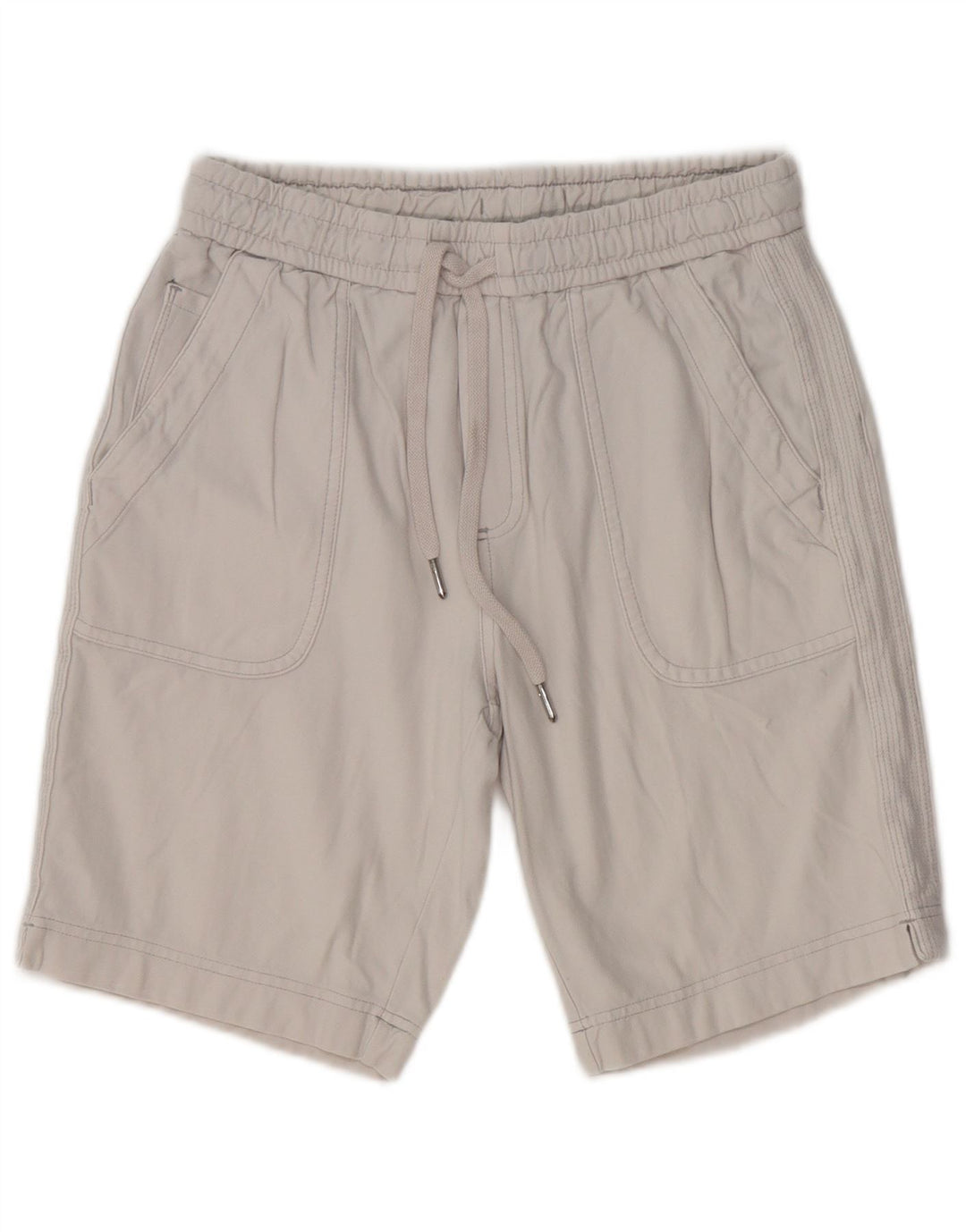 Bermuda feminina Athleta US 0 XS W28 algodão cinza