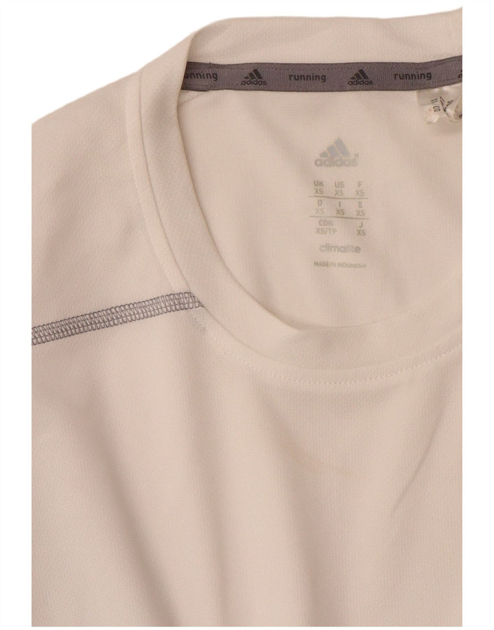 Adidas Mens Climalite Camiseta Top XS Branco Poliéster