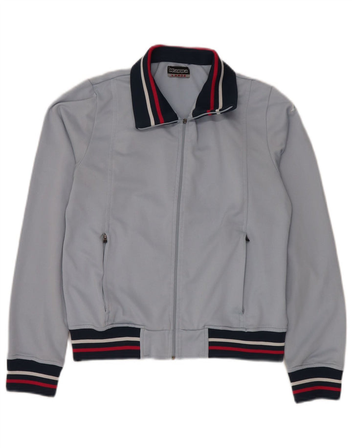 Jaqueta feminina KAPPA UK 14 grande bloco colorido azul poliéster