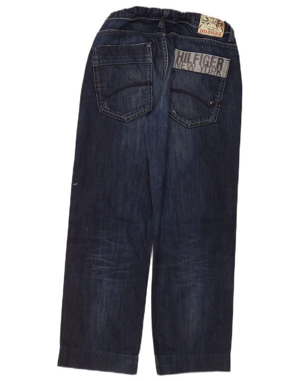 Tommy Hilfiger Boys Graphic Straight Jeans 15-16 anos W30 L24 Azul Algodão