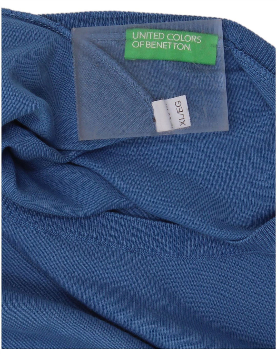 Suéter masculino BENETTON com gola redonda XL azul