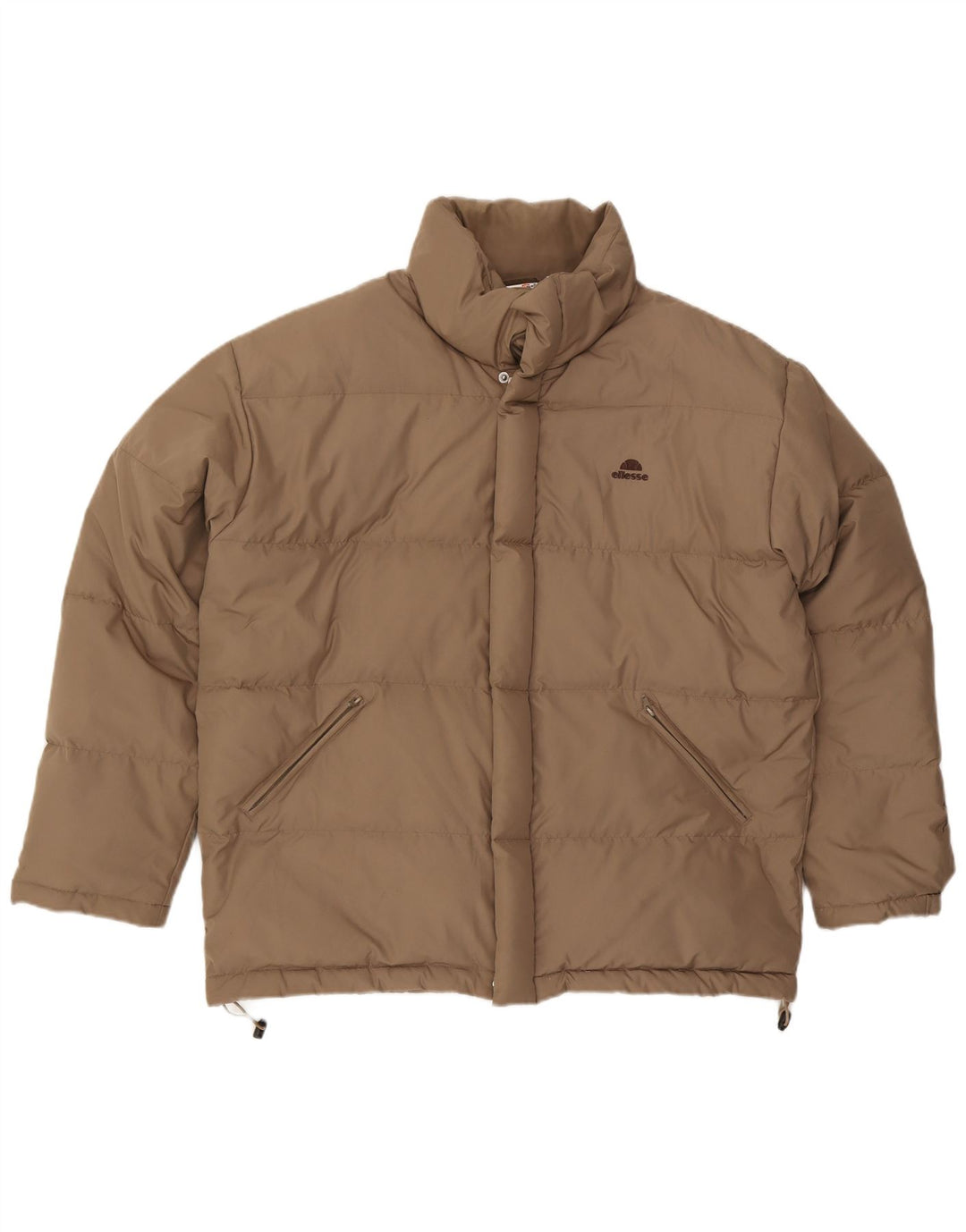 Jaqueta acolchoada masculina Ellesse UK 40 poliéster bege grande