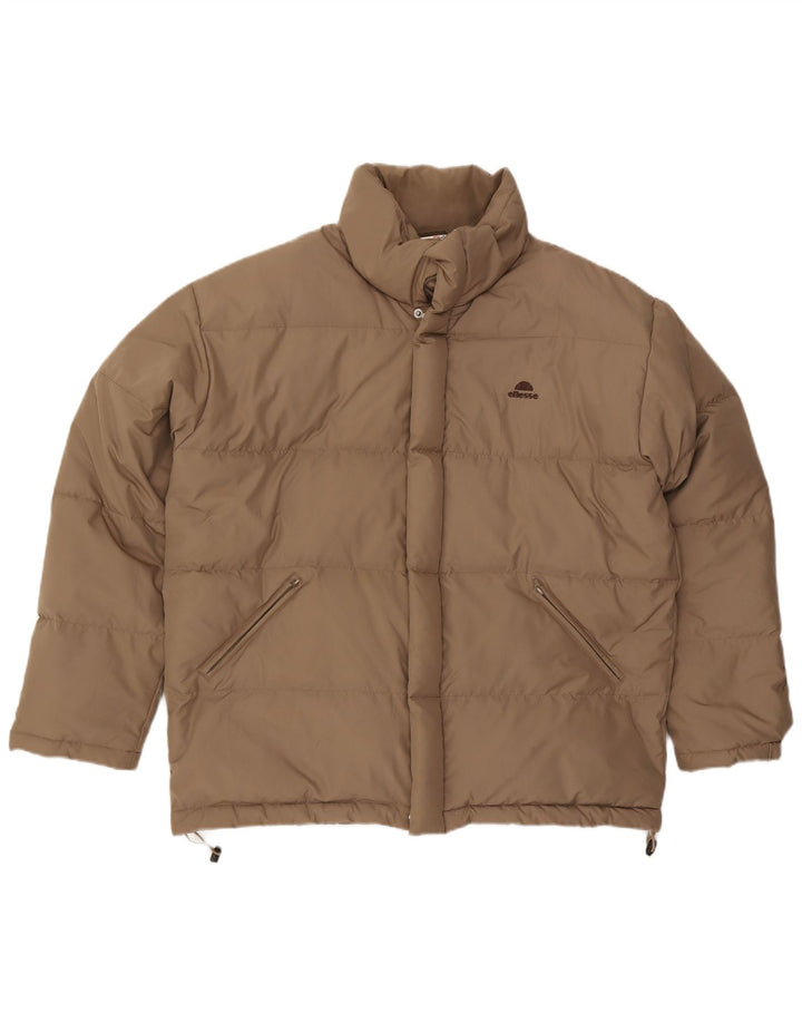Jaqueta acolchoada masculina Ellesse UK 40 poliéster bege grande