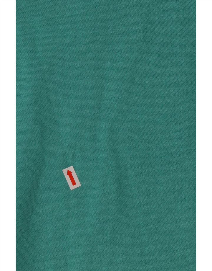 Nike Mens Hoodie Jumper Grande Algodão Verde