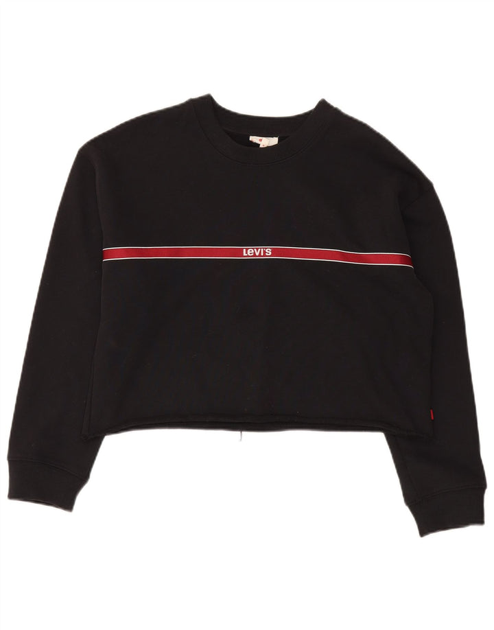 Moletom feminino oversized LEVI'S UK 6 XS listrado preto