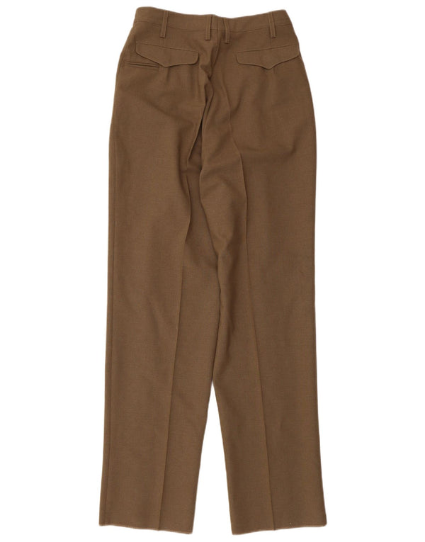 Calça Chino Feminina Vintage Cintura Alta IT 42 Médio W30 L33 Bege