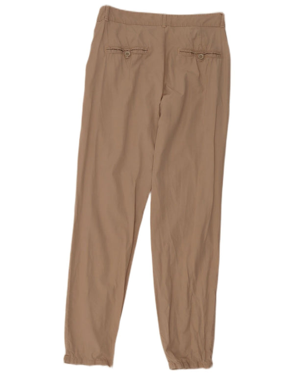 Zara Calça Chino Feminina Slim EU 34 2XS W24 L28 Bege Tencel