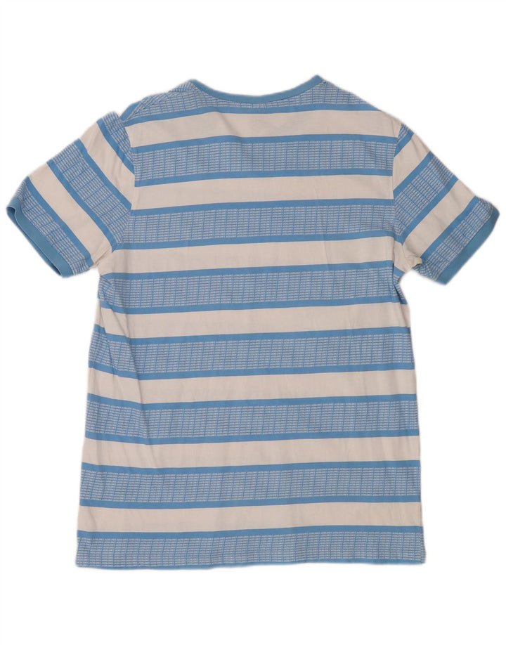 Camiseta masculina JACK & JONES grande listrada azul