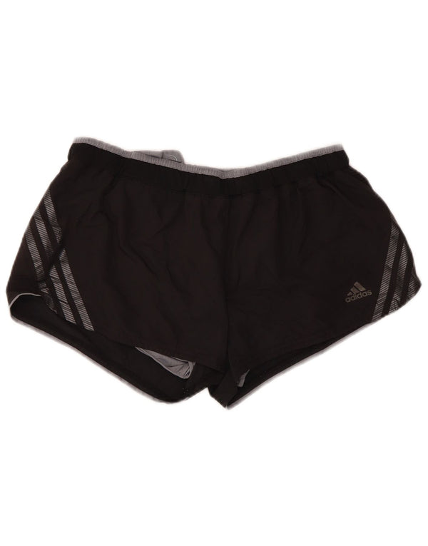 Adidas Womens Climacool Sport Shorts UK 12 Médio Preto Poliéster