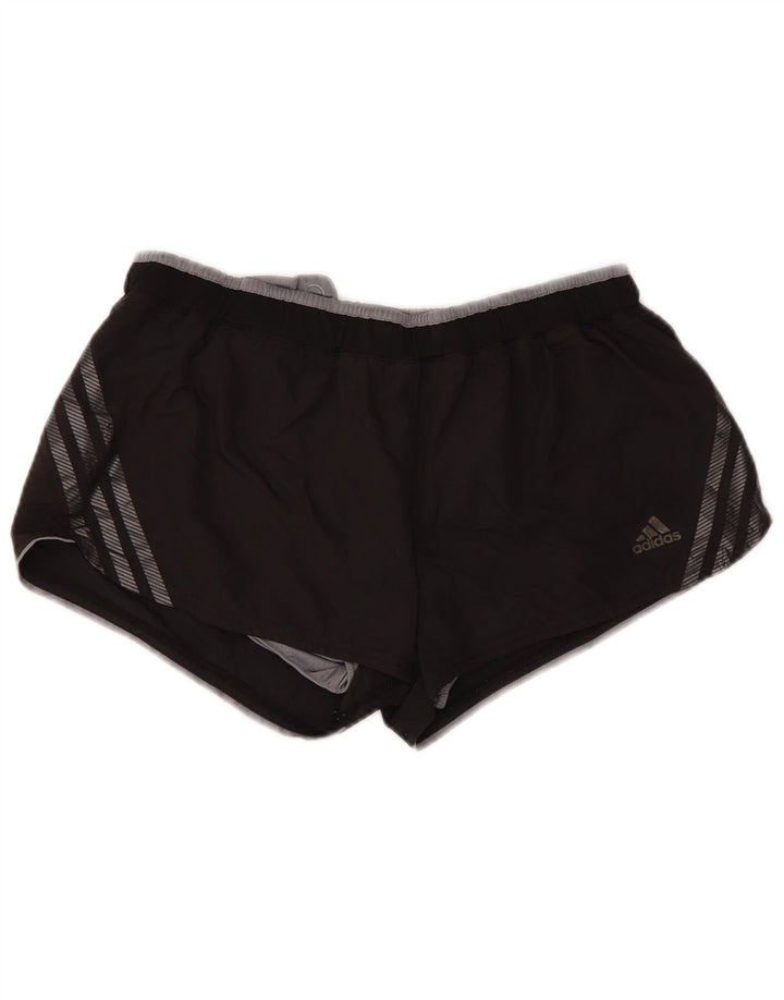 Adidas Womens Climacool Sport Shorts UK 12 Médio Preto Poliéster