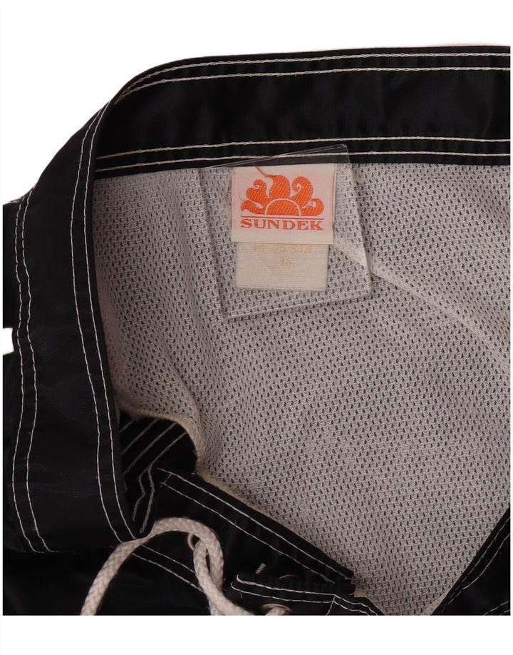 Sundek Mens Natação Shorts Grande Nylon Preto