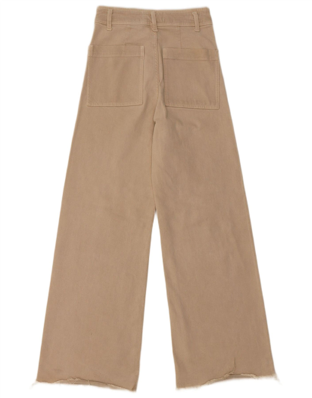 ZARA Jeans feminino The Marine cintura alta com perna larga EU 34 2XS W24 L29 bege