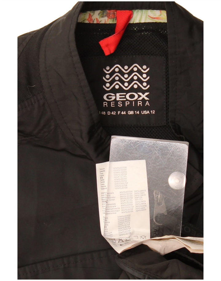 Jaqueta bomber feminina Geox Respira UK 14 grande poliéster preto