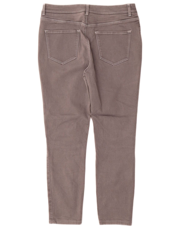 Jeans feminino Massimo Dutti cortado slim médio W30 L25 cinza