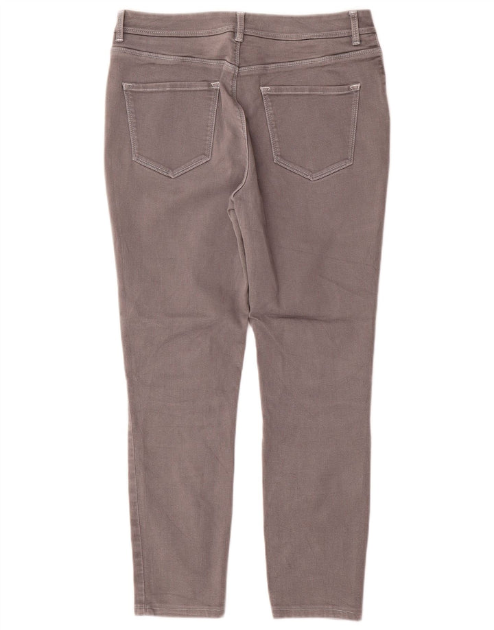 Jeans feminino Massimo Dutti cortado slim médio W30 L25 cinza