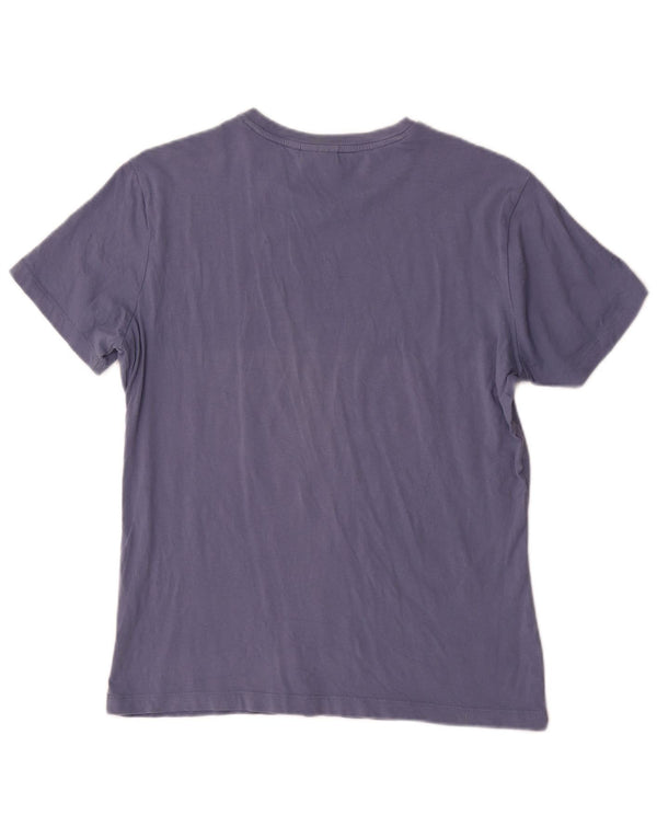 Camiseta gráfica masculina Diadora Top azul médio
