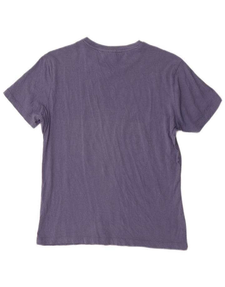 Camiseta gráfica masculina Diadora Top azul médio