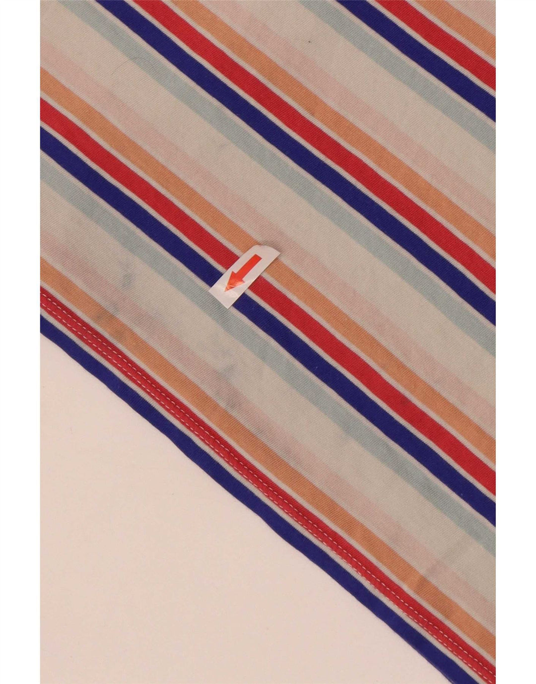 Camiseta feminina Vans UK 14 grande algodão listrado multicolorido