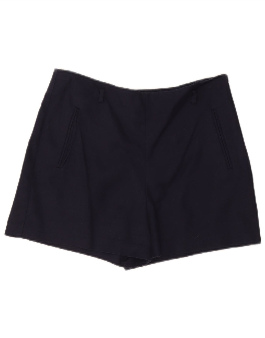 Shorts casual feminino Zara médio W28 azul marinho