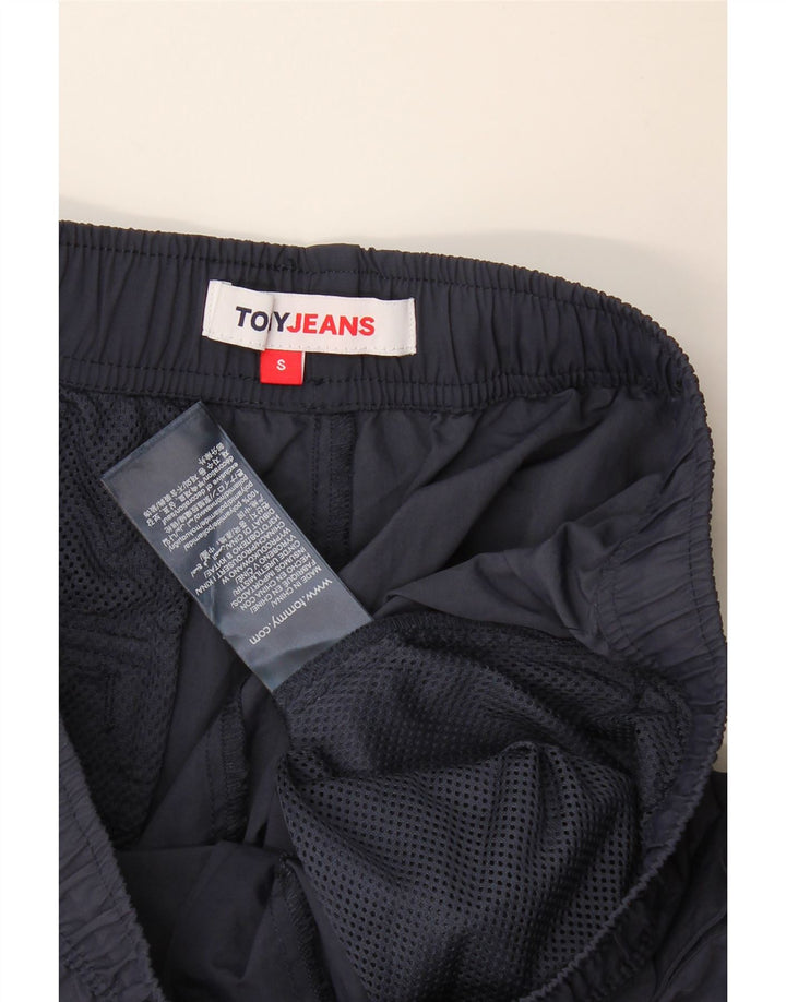 Tommy Hilfiger Shorts de natação masculino gráfico pequeno azul marinho poliamida