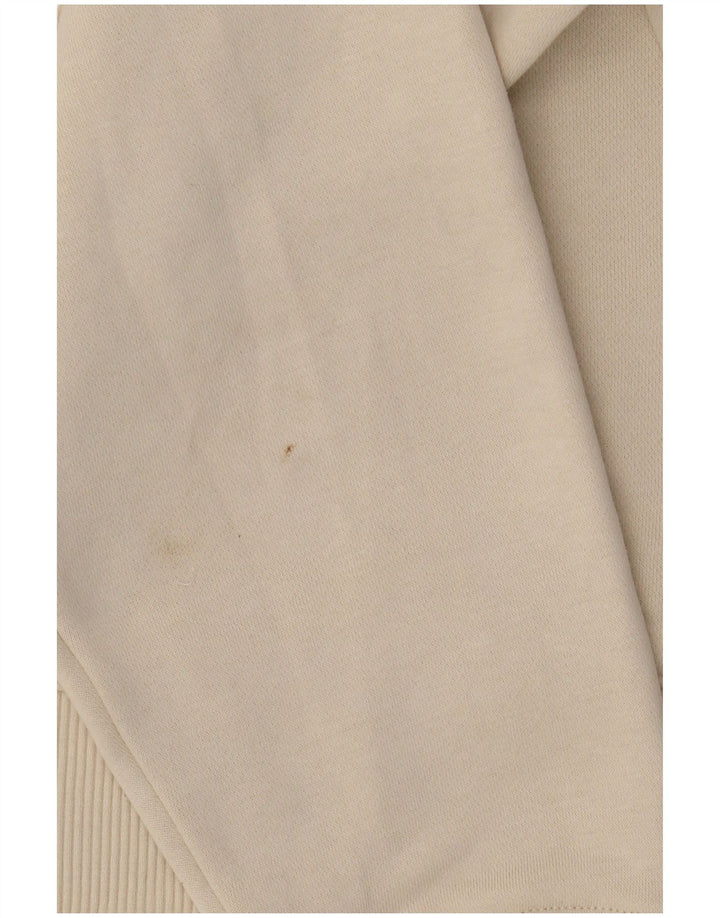 Calvin Klein Jeans Feminino Crop Graphic Moletom Jumper Reino Unido 14 Médio Bege